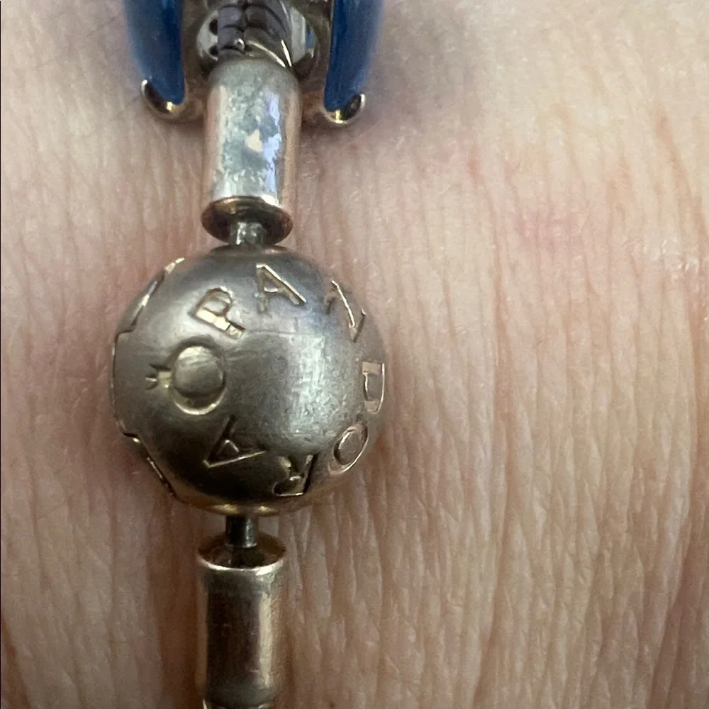 Pandora Gold and Multicolor Charm Bracelet - Picture 2 of 14
